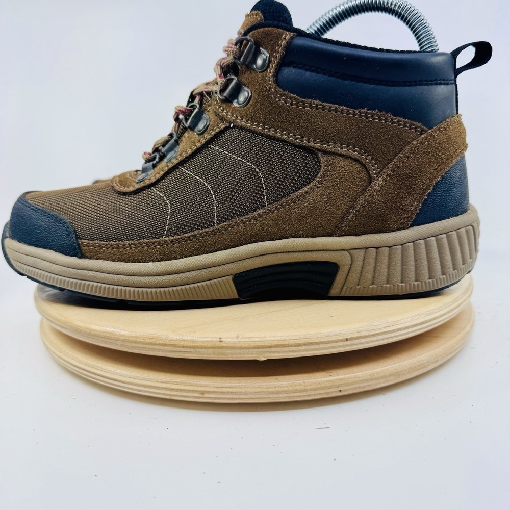 Orthofeet Delta 882 Hiking Boots Womens 8 B Brown Leather Orthopedic Waterproof